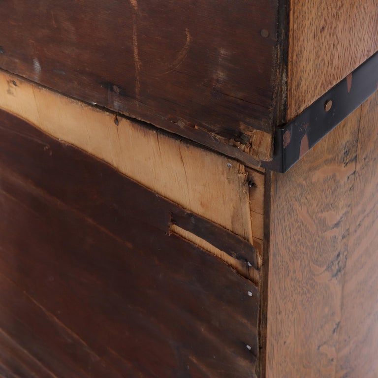 Oversized Antique Oak 6 Section 30 Drawer File Cabinet C1920
