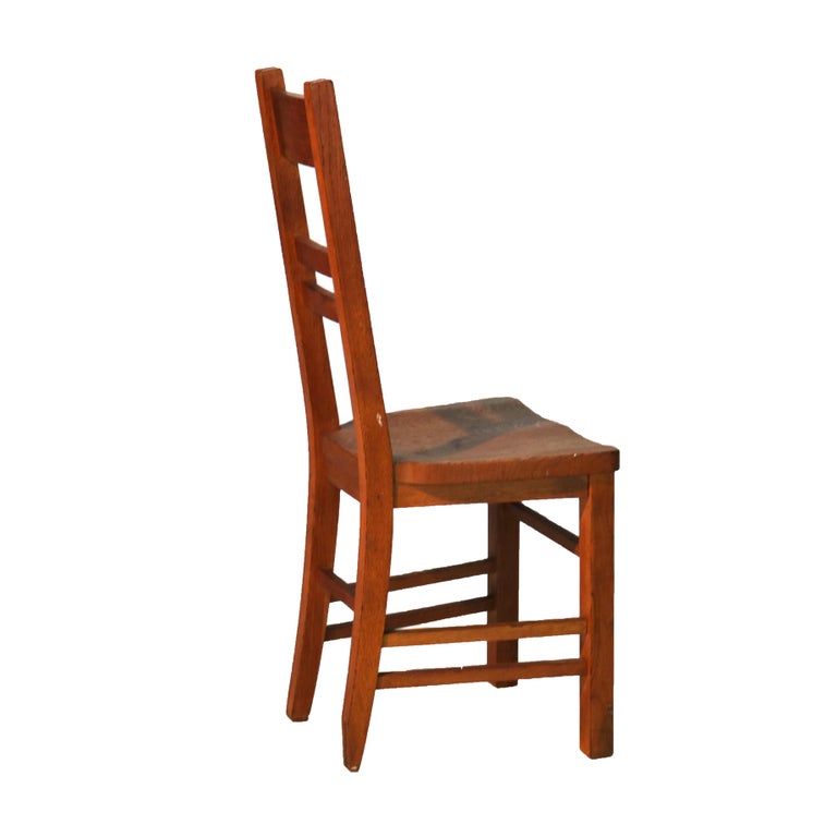 Antique Limbert Arts & Crafts Oak Desk Chair C1920