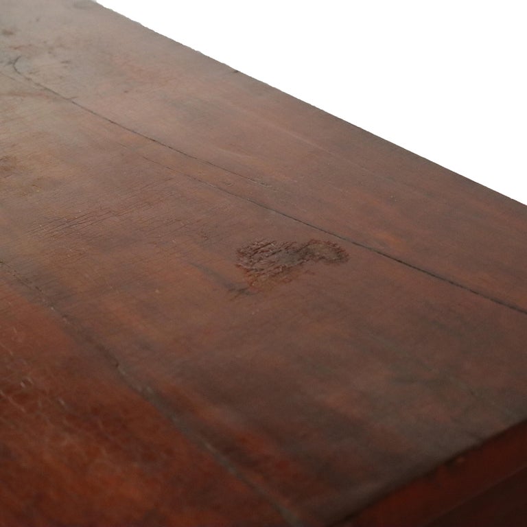 Antique Sheraton Cherry Bow Front Chest With Graduated Drawers 19thC