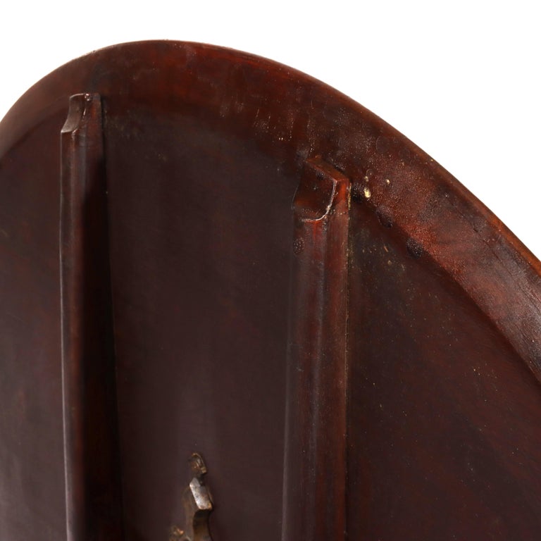 Antique Chippendale Carved Mahogany Tilt Top Table 19thC