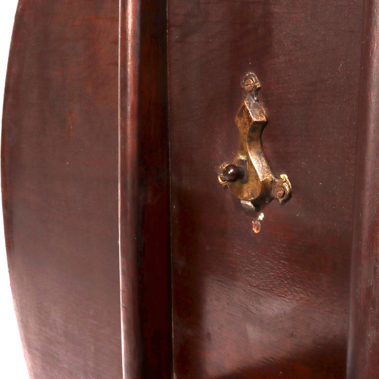 Antique Chippendale Carved Mahogany Tilt Top Table 19thC