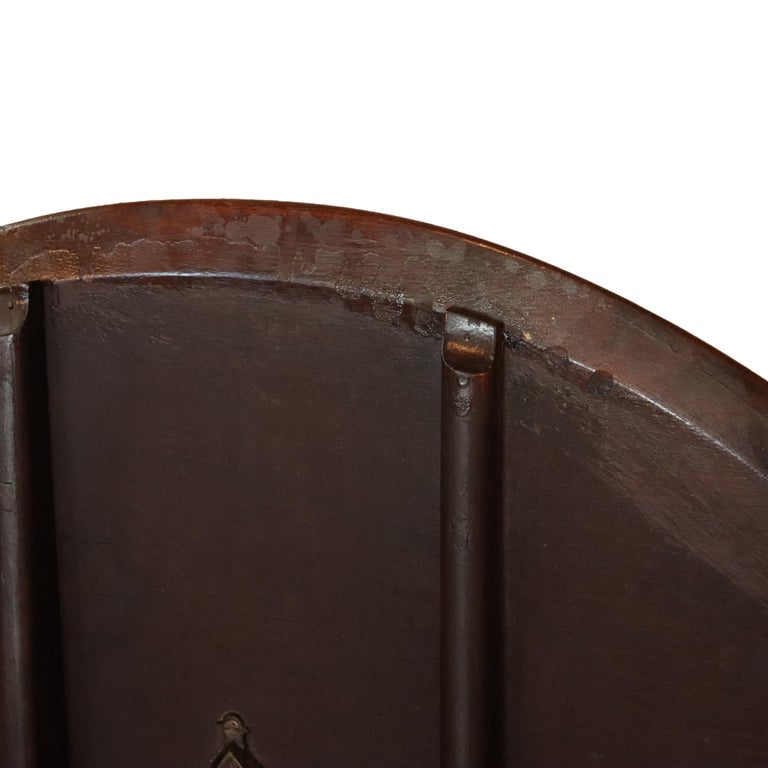 Antique Chippendale Carved Mahogany Tilt Top Table 19thC