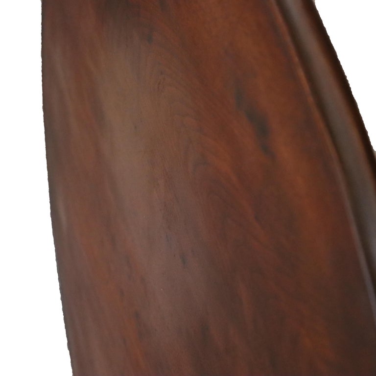 Antique Chippendale Carved Mahogany Tilt Top Table 19thC