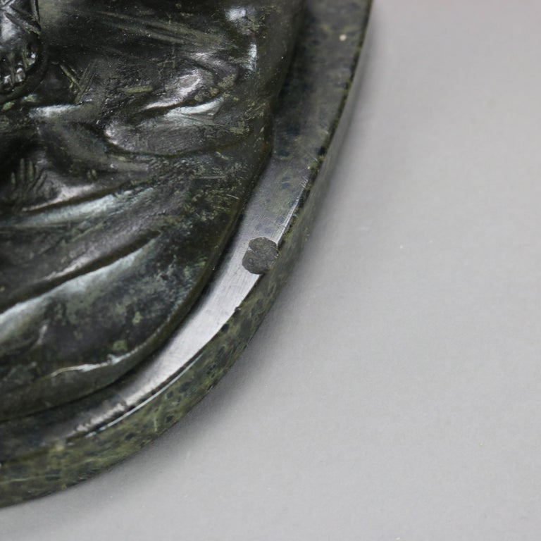Antique Classical Cast Bronze Sculpture ff Hermes C1900