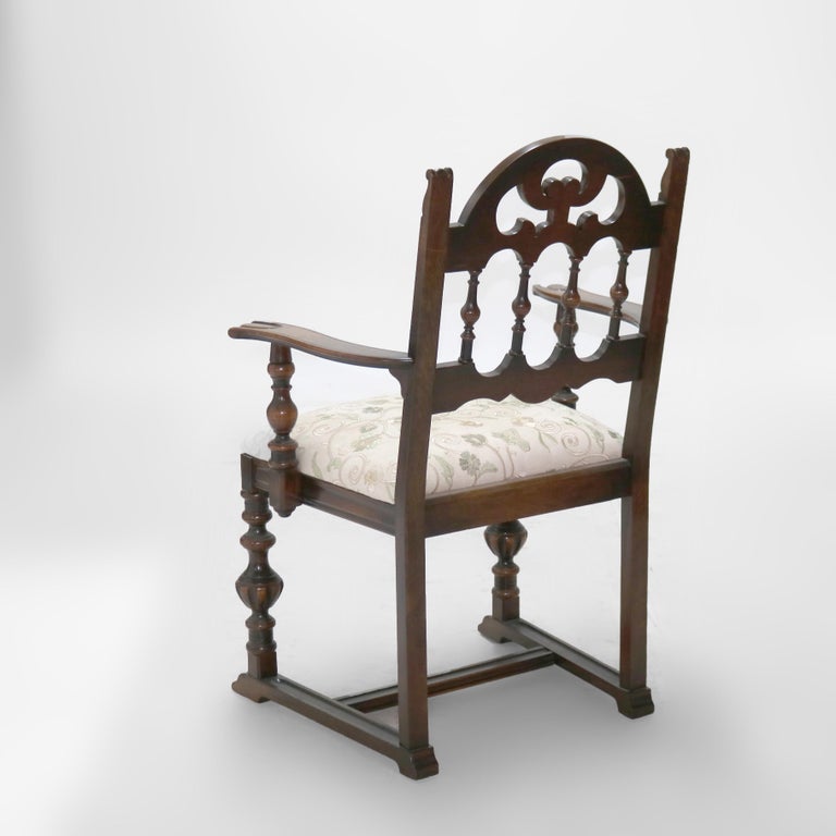 Six Antique Berkey & Gay or Kittinger School Carved Walnut Dining Chairs C1930