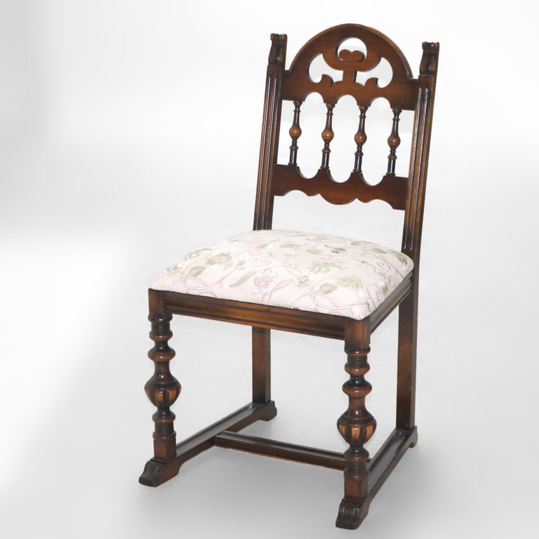 Six Antique Berkey & Gay or Kittinger School Carved Walnut Dining Chairs C1930