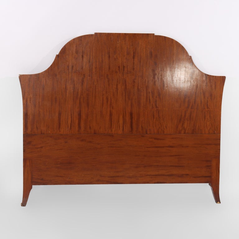 Antique Satinwood Adams Style Head & Foot Boards c1930