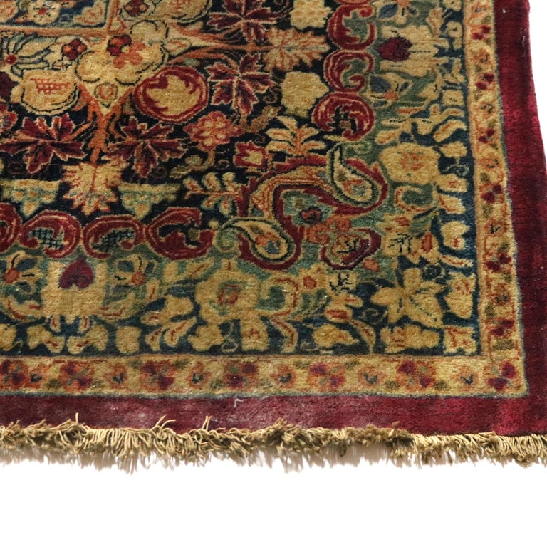 Oversized Antique Persian Sarouk Wool Rug C1920