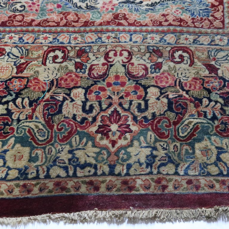 Oversized Antique Persian Sarouk Wool Rug C1920