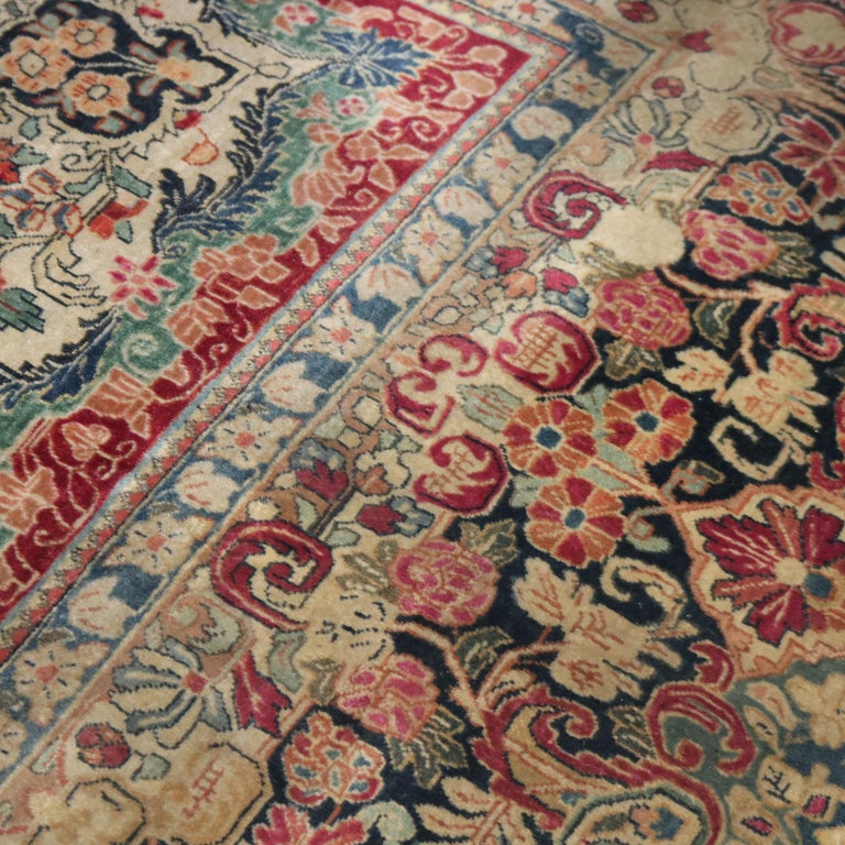 Oversized Antique Persian Sarouk Wool Rug C1920