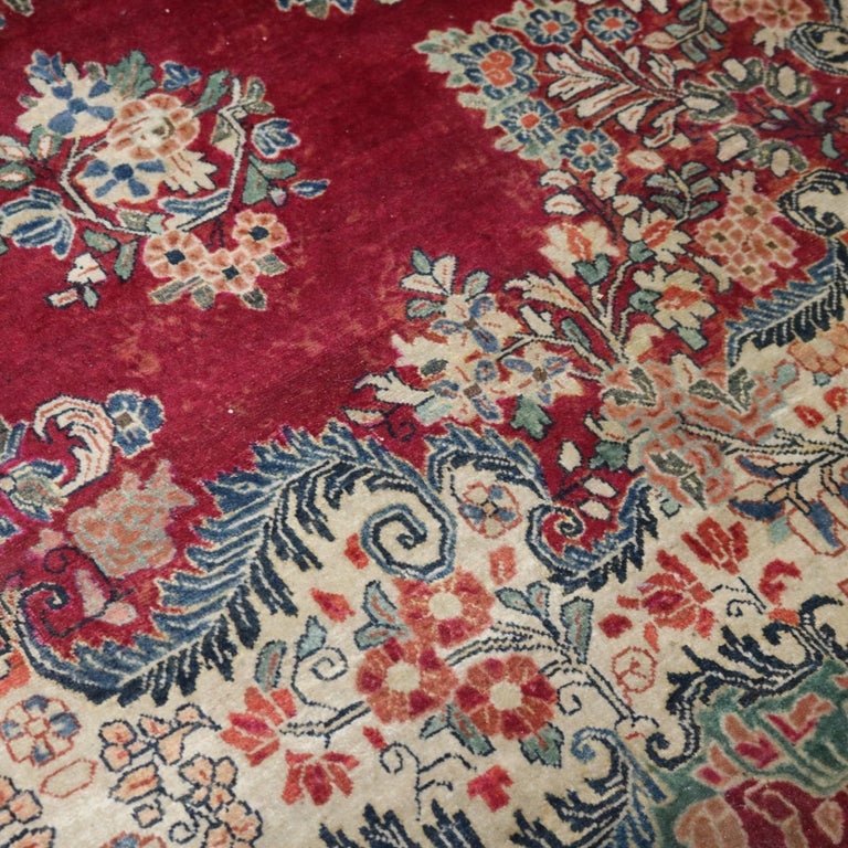 Oversized Antique Persian Sarouk Wool Rug C1920