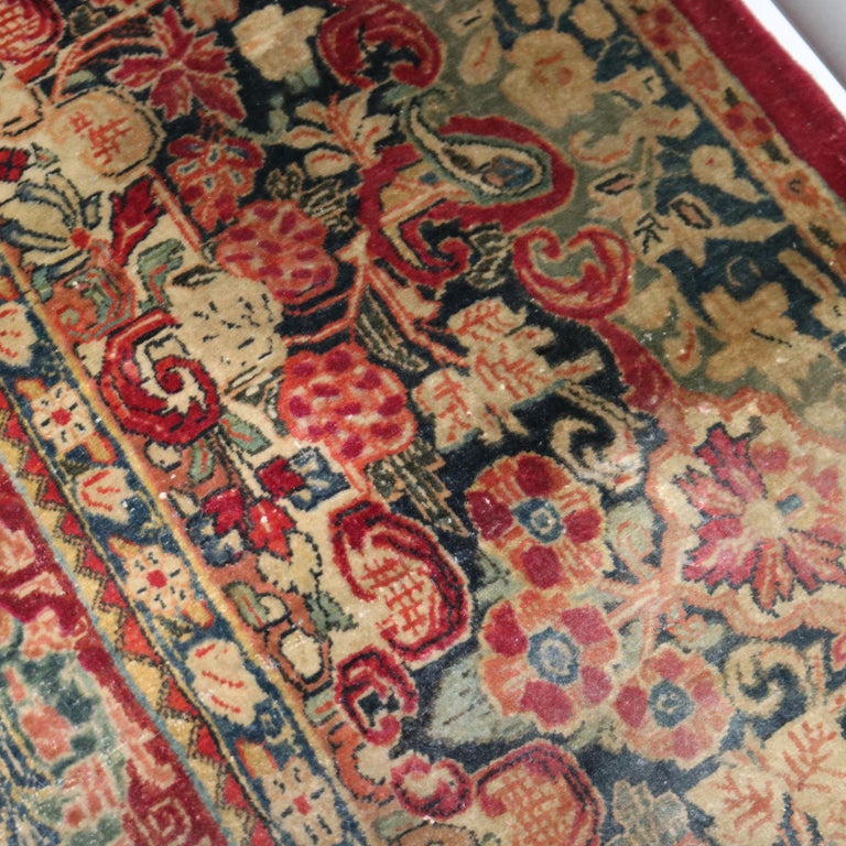 Oversized Antique Persian Sarouk Wool Rug C1920