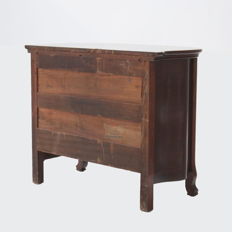 Antique RJ Horner Mahogany Swell Front Commode C1910