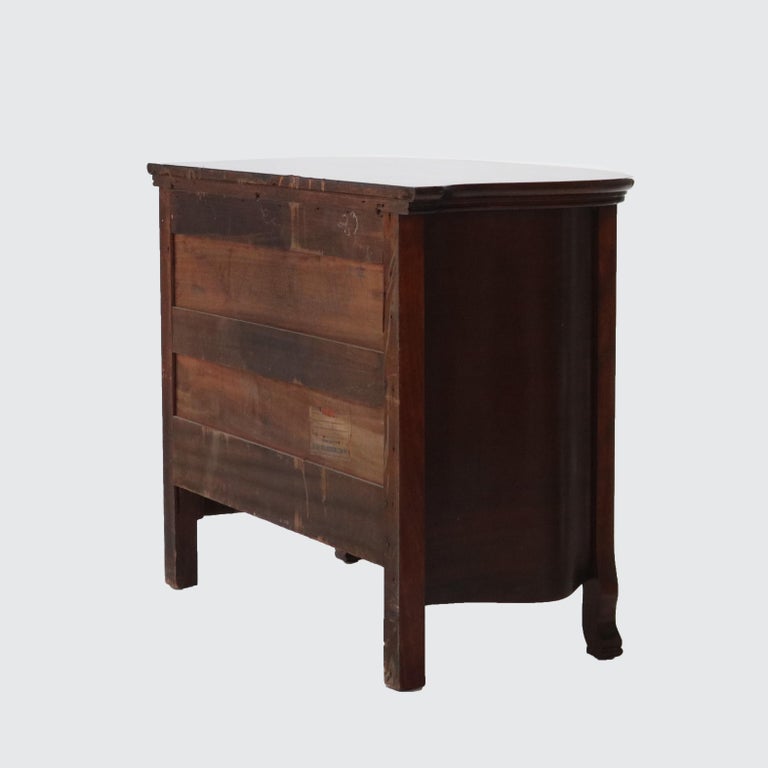 Antique RJ Horner Mahogany Swell Front Commode C1910