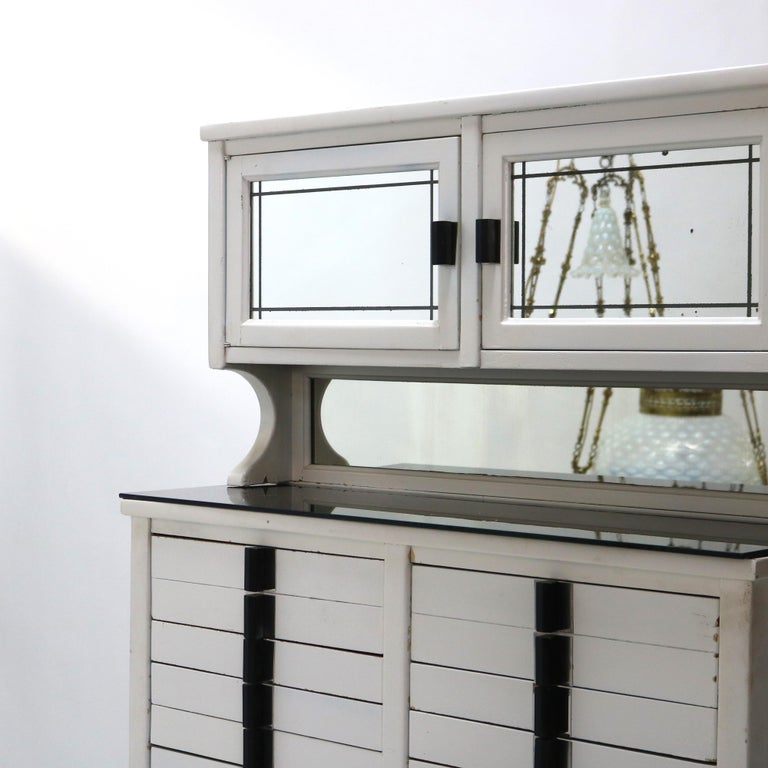 Antique Art Deco Dental Cabinet with Mirror C1920