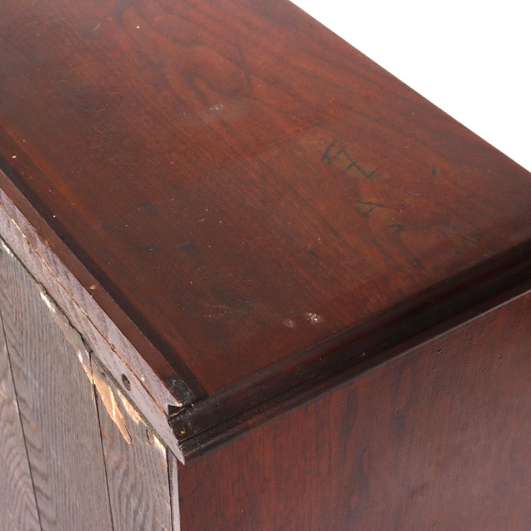 Antique Victorian Walnut Drop Front Desk C1880