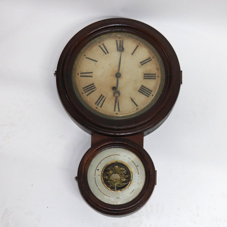 Antique E. Ingraham & Co. Rosewood Figure Eight Wall Clock C1881
