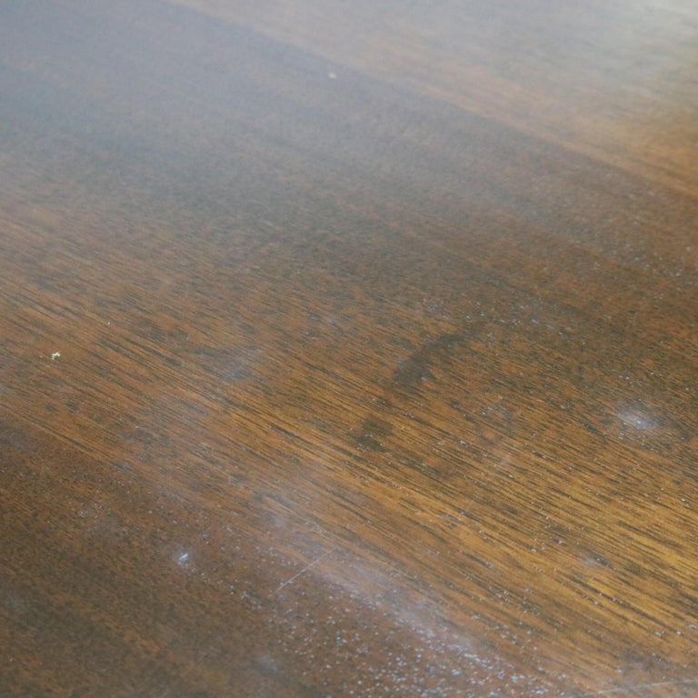 Antique Berkey And Gay Kittinger School Carved Walnut Trestle Table C1930