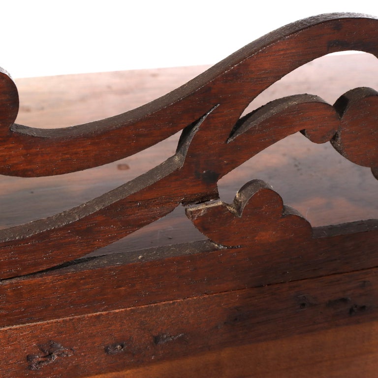 Antique Victorian Rococo Walnut Drop Front Lady’s Desk C1880
