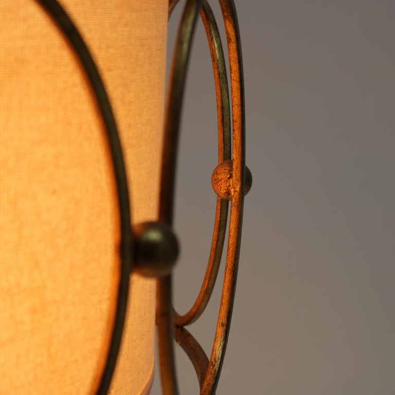 Mid Century Modern Bronze Three Light Hanging Pendant Light C1960
