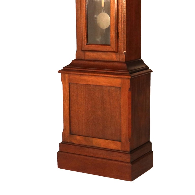 Antique Ithaca Clock Co. Tall Case Walnut Grandfather Clock C1920