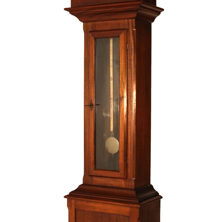 Antique Ithaca Clock Co. Tall Case Walnut Grandfather Clock C1920