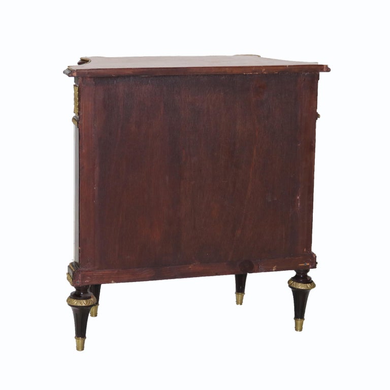 French Louis XVI Rosewood, Kingwood Marquetry & Ormolu Side Cabinet 20thC
