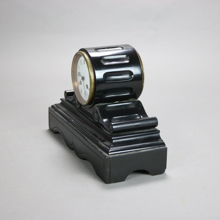 Antique Classically Designed Slate Mantle Clock, c1890