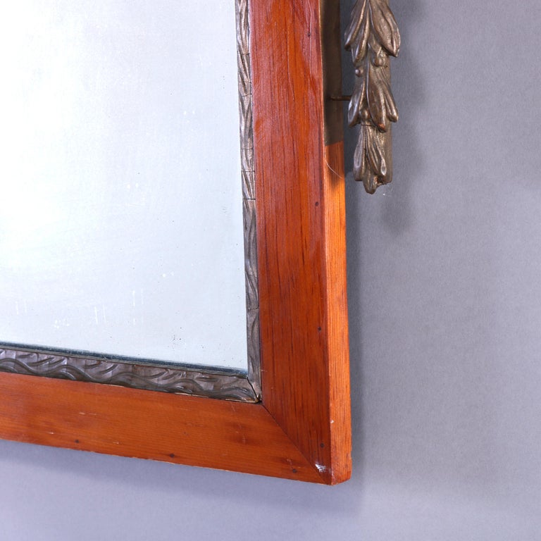 Antique Federal Figural Eagle Giltwood Wall Mirror circa 1840