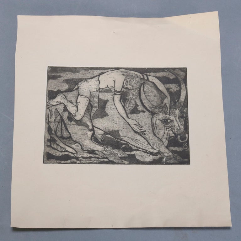 Collection of James Joseph Kearns Expressionist Lithographs with Figures