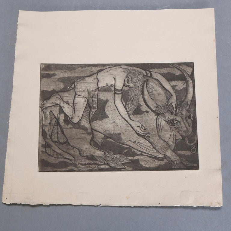 Collection of James Joseph Kearns Expressionist Lithographs with Figures