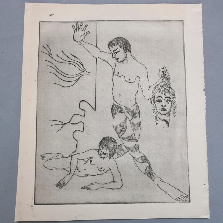 Collection of James Joseph Kearns Expressionist Lithographs with Figures