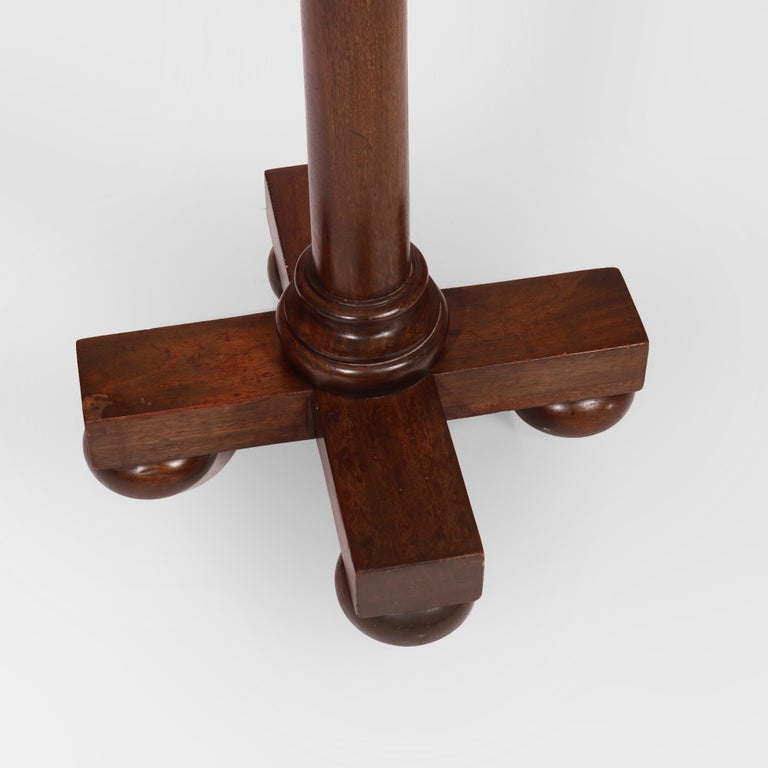 Antique Arts & Crafts Mahogany Hall Hat Rack circa 1910