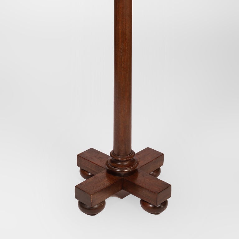 Antique Arts & Crafts Mahogany Hall Hat Rack circa 1910
