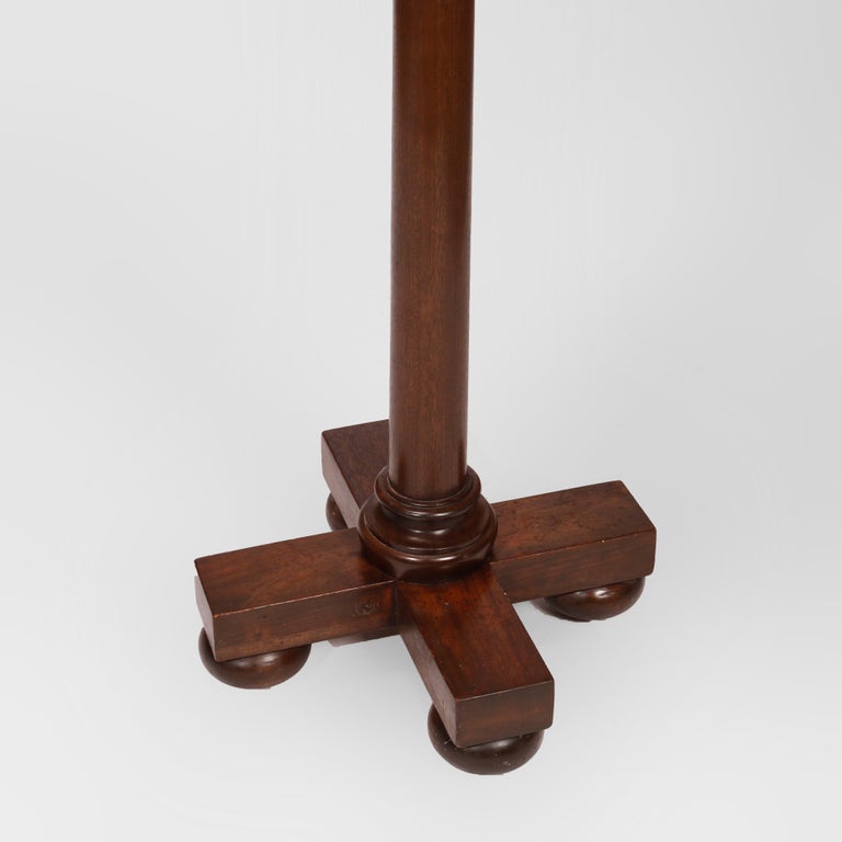 Antique Arts & Crafts Mahogany Hall Hat Rack circa 1910