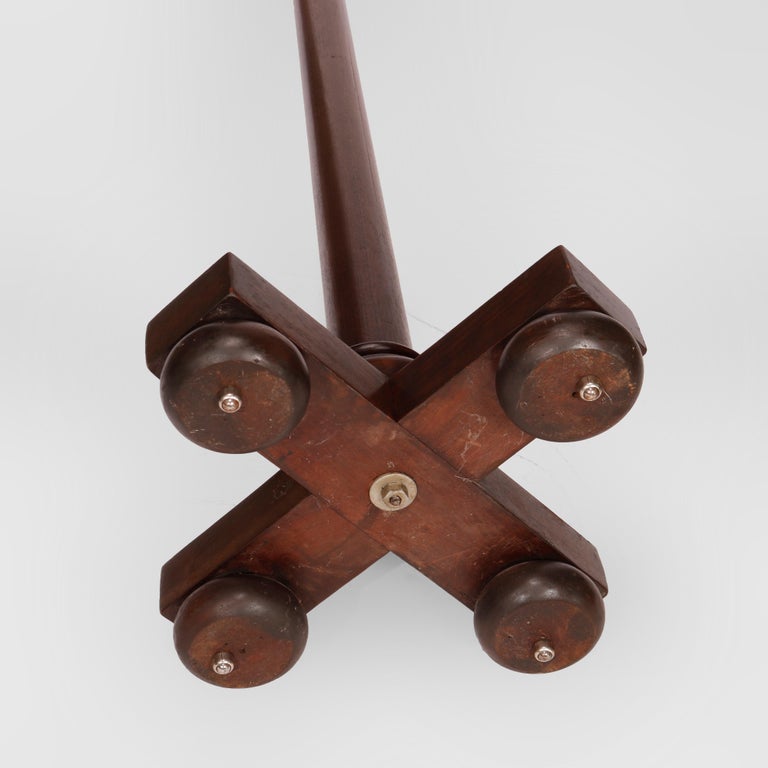 Antique Arts & Crafts Mahogany Hall Hat Rack circa 1910