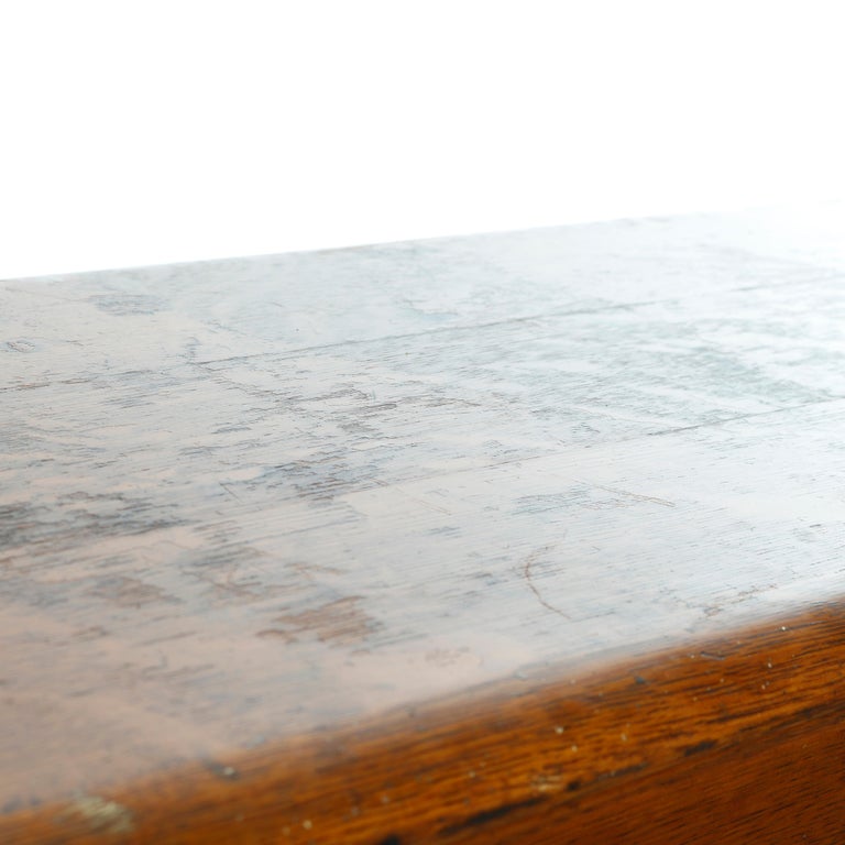 Antique Derby School Paneled Oak Roll Top Desk with Full Interior, C1900