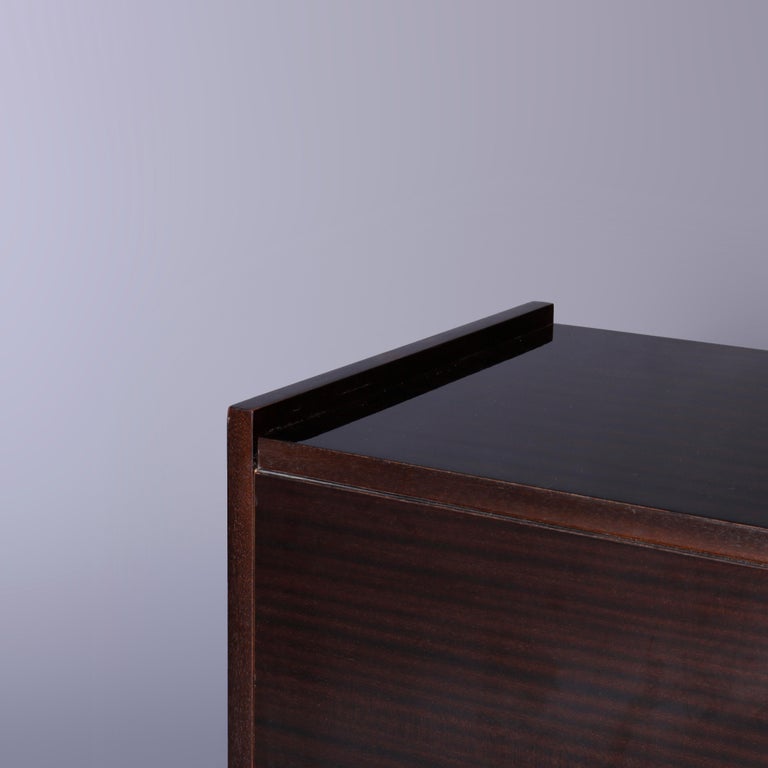 Mid Century Modern Ebonized Double Door Credenza circa 1960