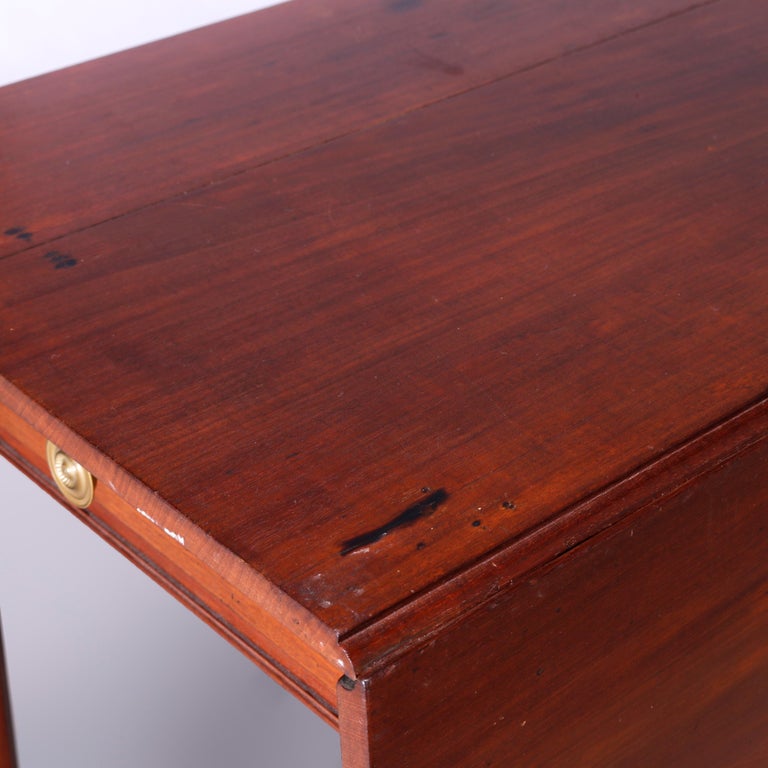 Antique English Mahogany Pembroke Drop Leaf Table Circa 1820