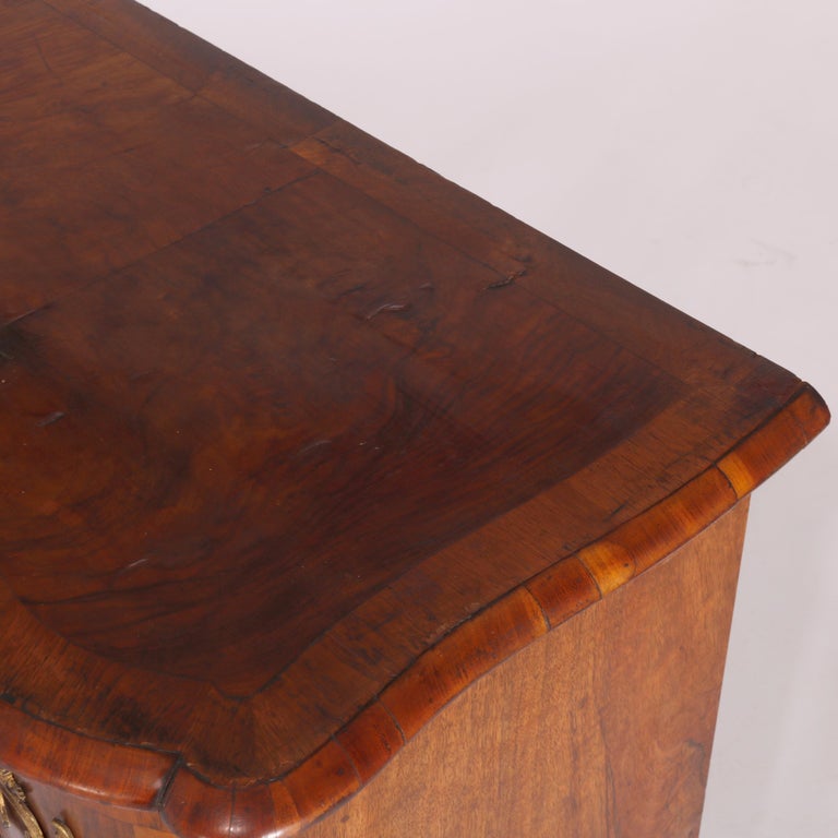 Antique Italian Kingwood, Satinwood & Burl Chest with Ormolu Mounts Late 18th C