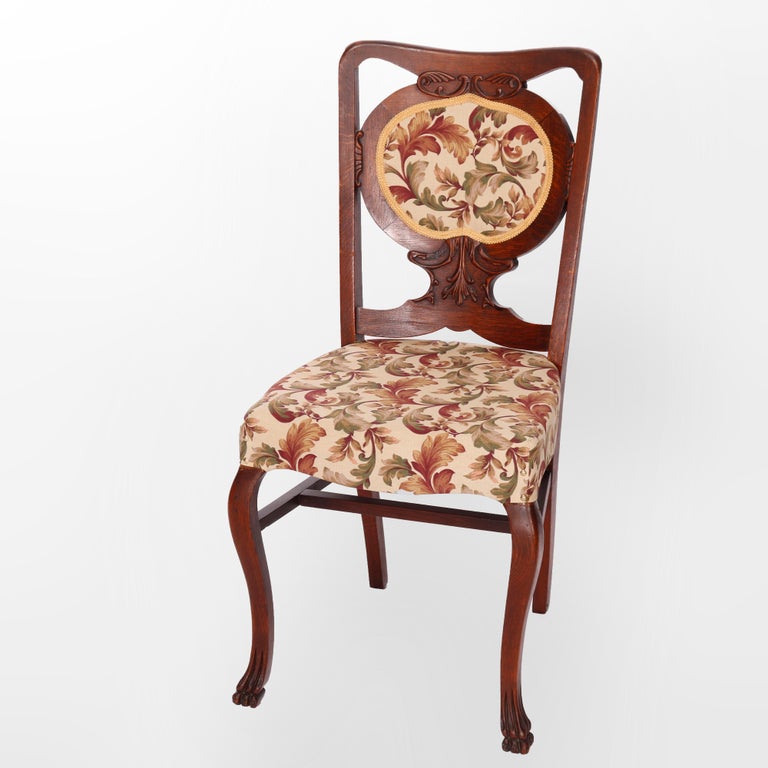Set of Six RJ Horner Style Oak Dining Room Chairs C1920