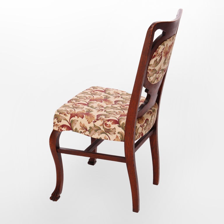 Set of Six RJ Horner Style Oak Dining Room Chairs C1920
