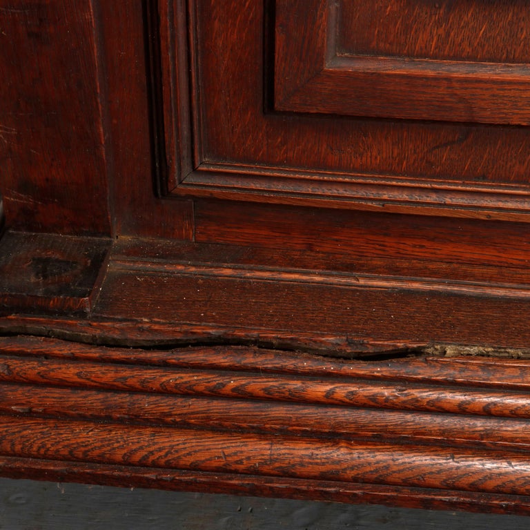 Antique French Renaissance Deeply Carved Walnut Hunt Cupboard, 19th Century