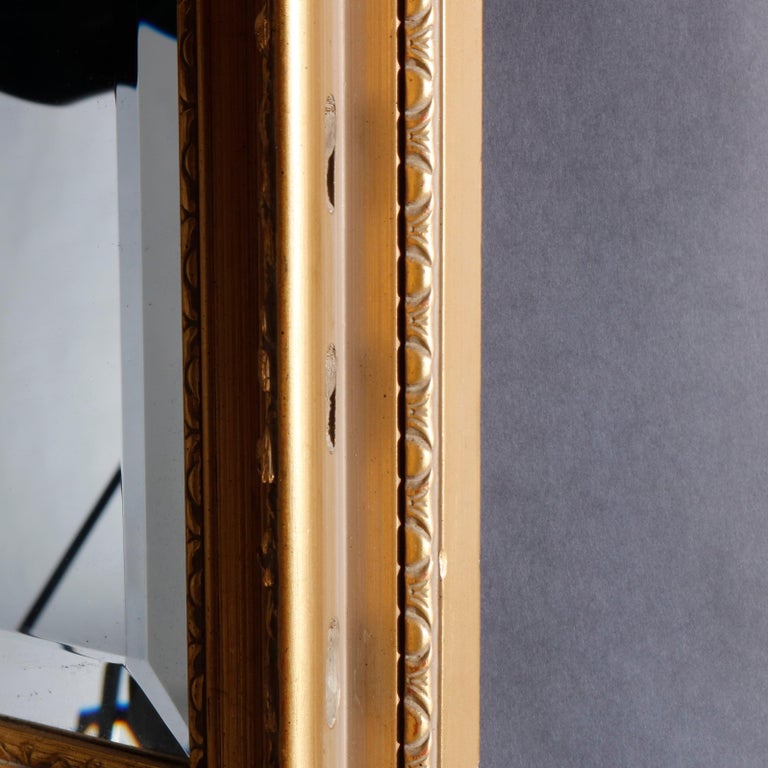 Vintage Large Continental Style Giltwood Wall Mirror, 20th Century