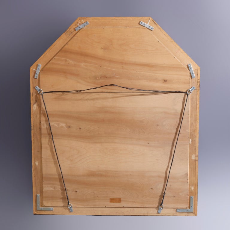 Vintage Large Continental Style Giltwood Wall Mirror, 20th Century