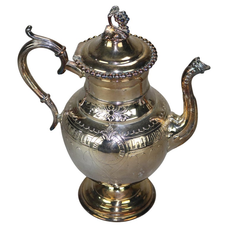 Antique Silver Plated Teapot C1890