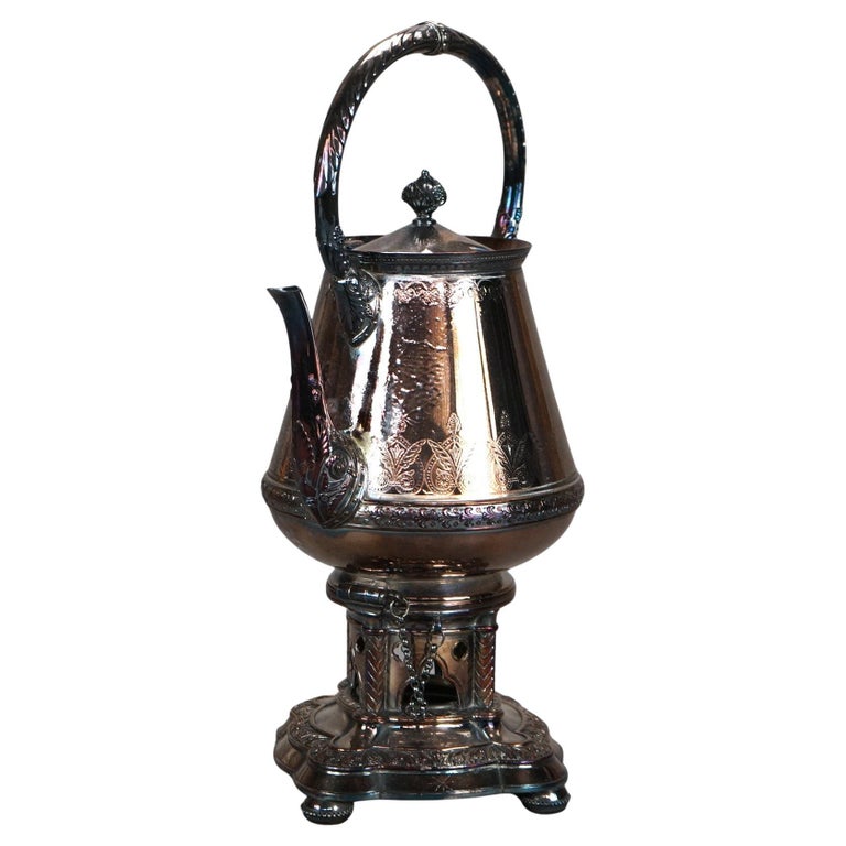 Antique Elkington Silver Plated Tea Pot C1890