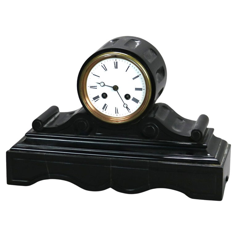 Antique Classically Designed Slate Mantle Clock, c1890
