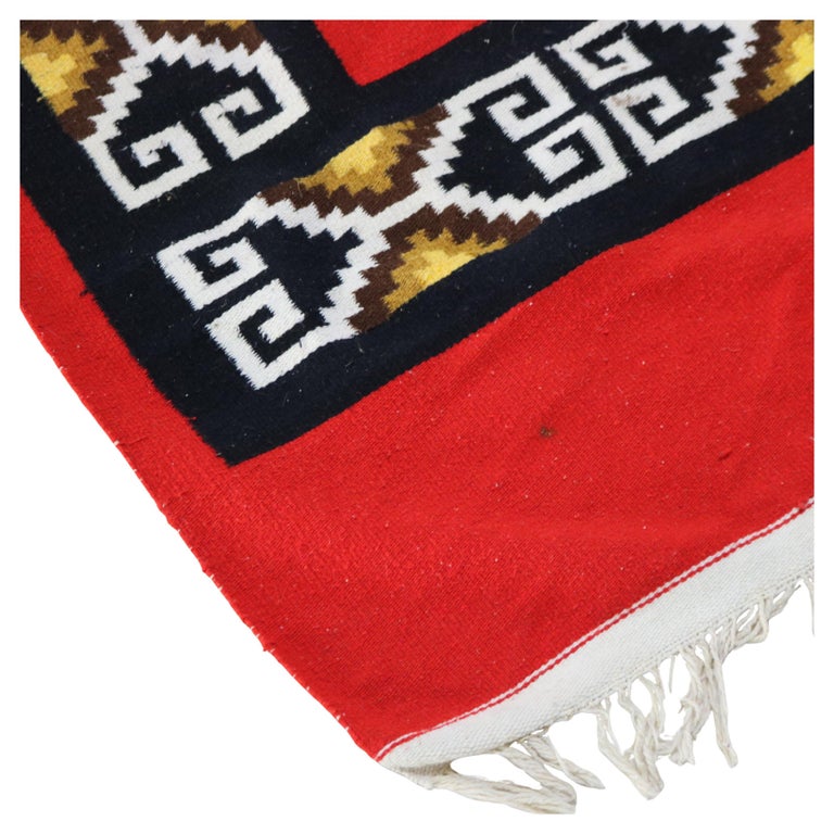 Antique Southwest Native American Handwoven Blanket C1930