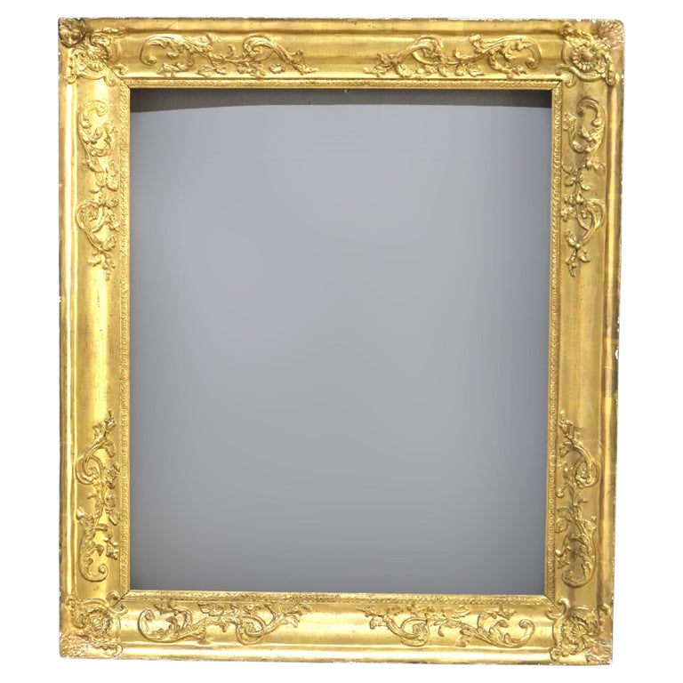 Antique Newcomb-Macklin School Arts & Crafts 1st-Finish Gilt Wood Frame C1910